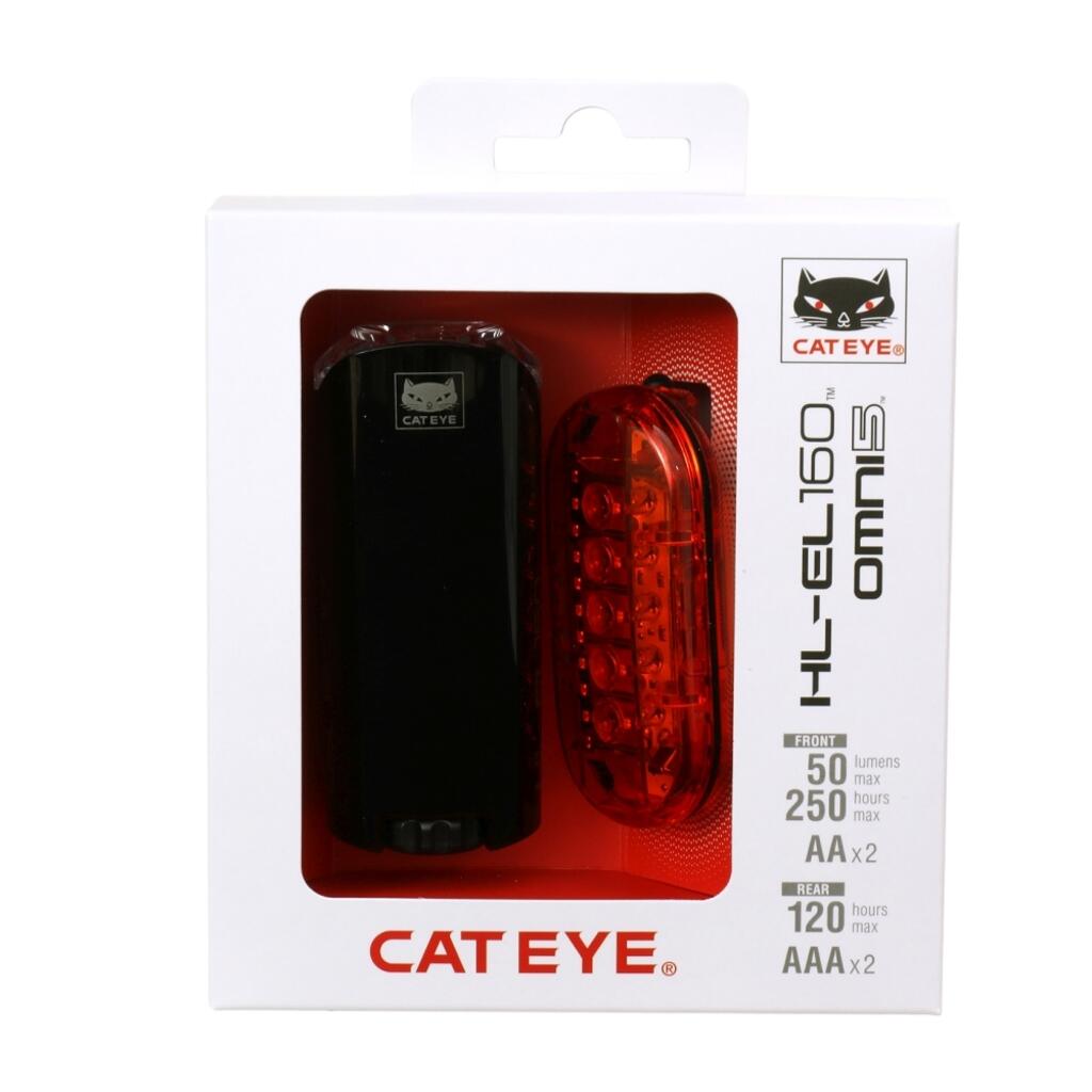 Zestaw lampek rowerowych CATEYE HL-EL160 + TL-LD155 Omni 5