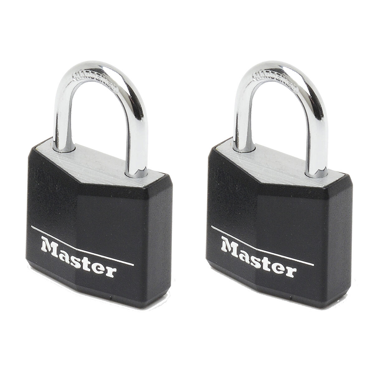 Master Lock 9130eurtblk  2 aluminiowe kłódka z czarnym pokryciem Vinyl 30 MM 9130EURTBLK