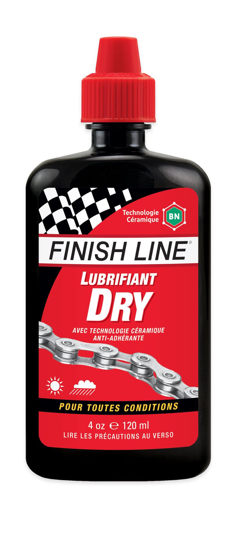 Dostarczany z 12 smarami Finish Line DRY 4oz