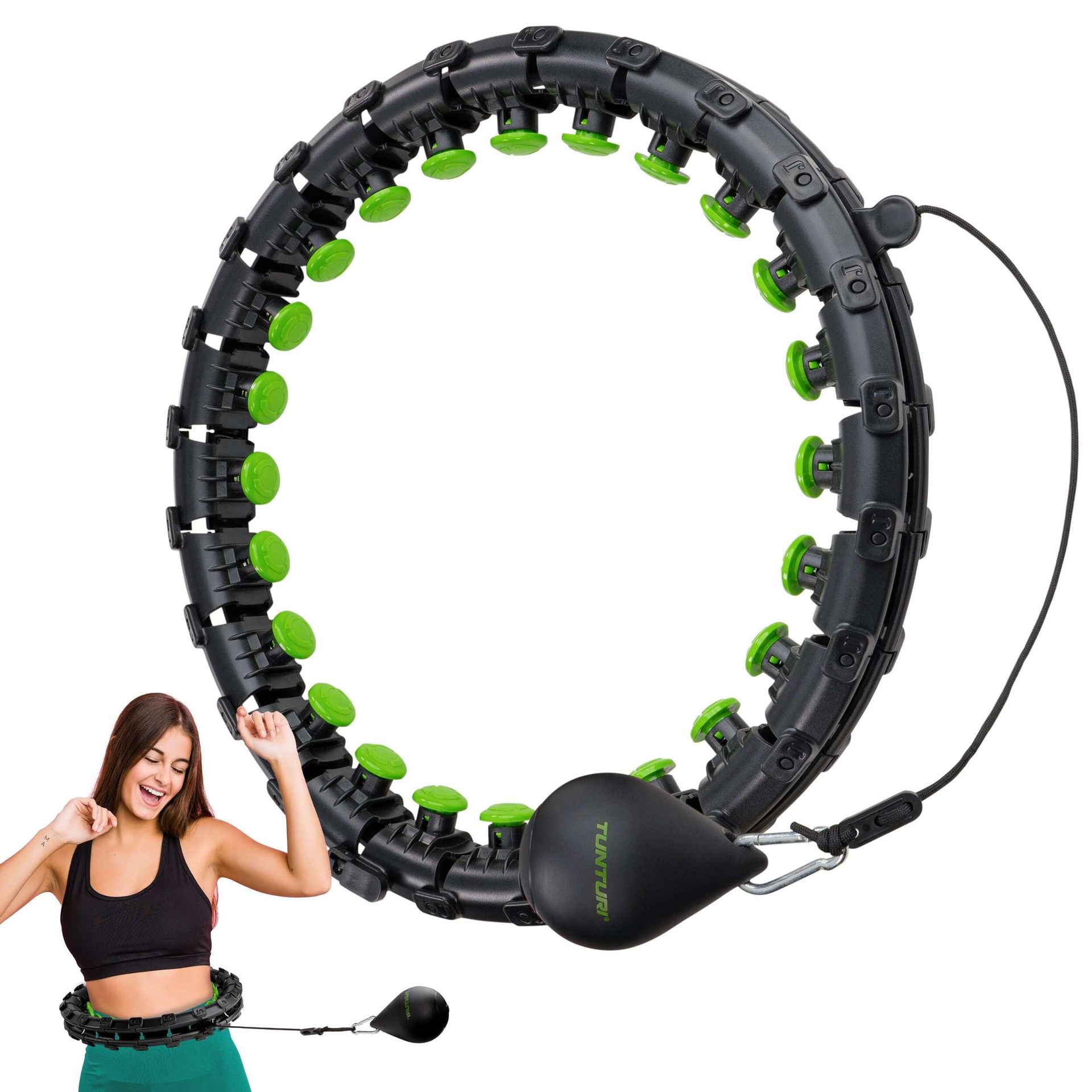 Hula hop TUNTURI 08724 Czarno-zielony