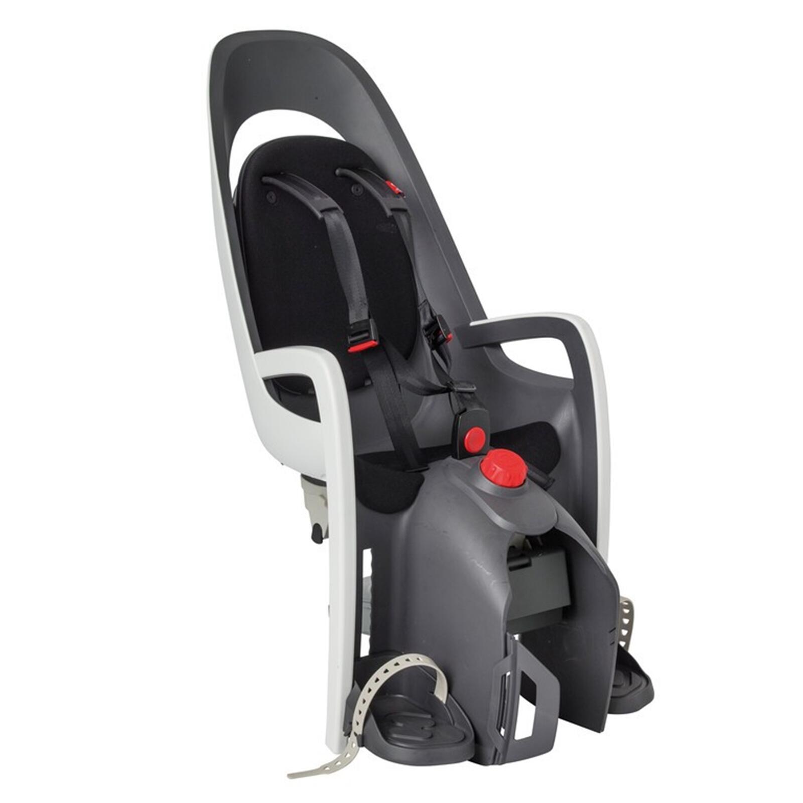 Hamax, Caress, fotelik rowerowy montowany na bagażniku, dark grey/red