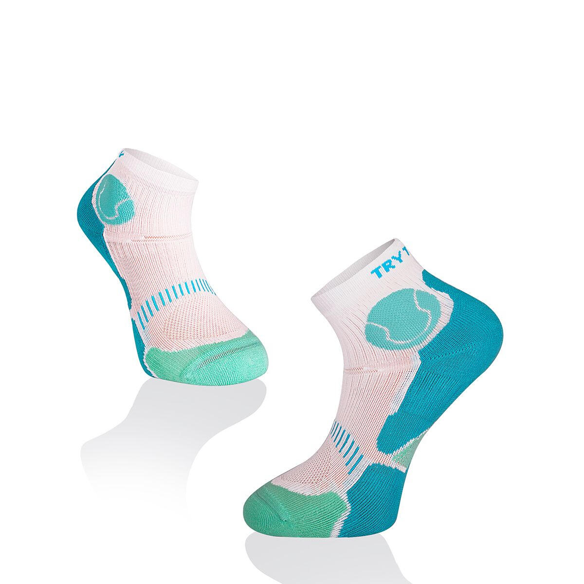 Skarpetki tenisowe Fusion White Turquoise