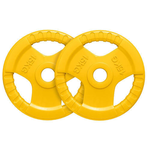 Gorilla Sports Zestaw obciążeń gumowanych 2x15 kg (100632-00009-0111)