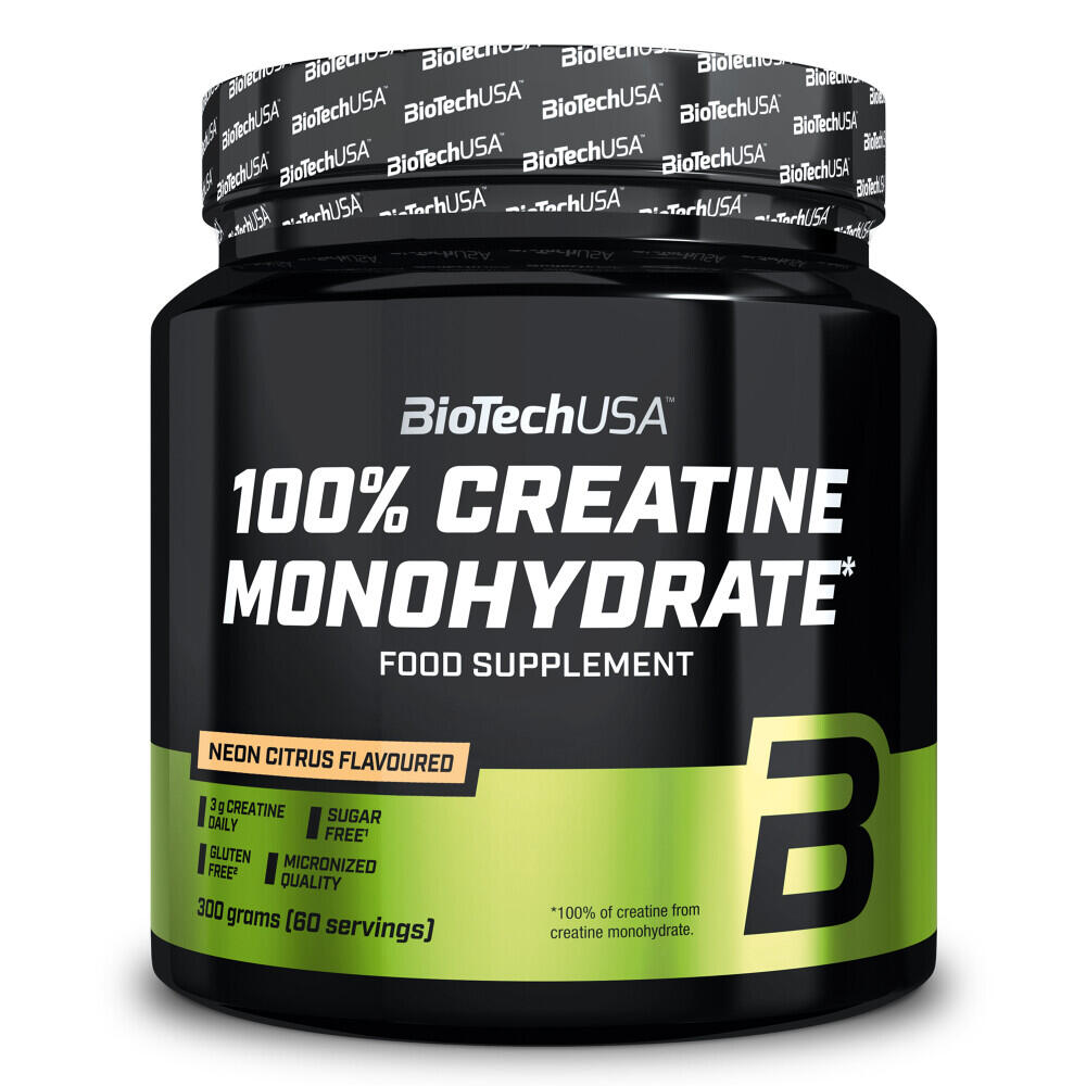 BioTech USA 100% Creatine Monohydrate 300 g mrożona herbata - brzoskwinia