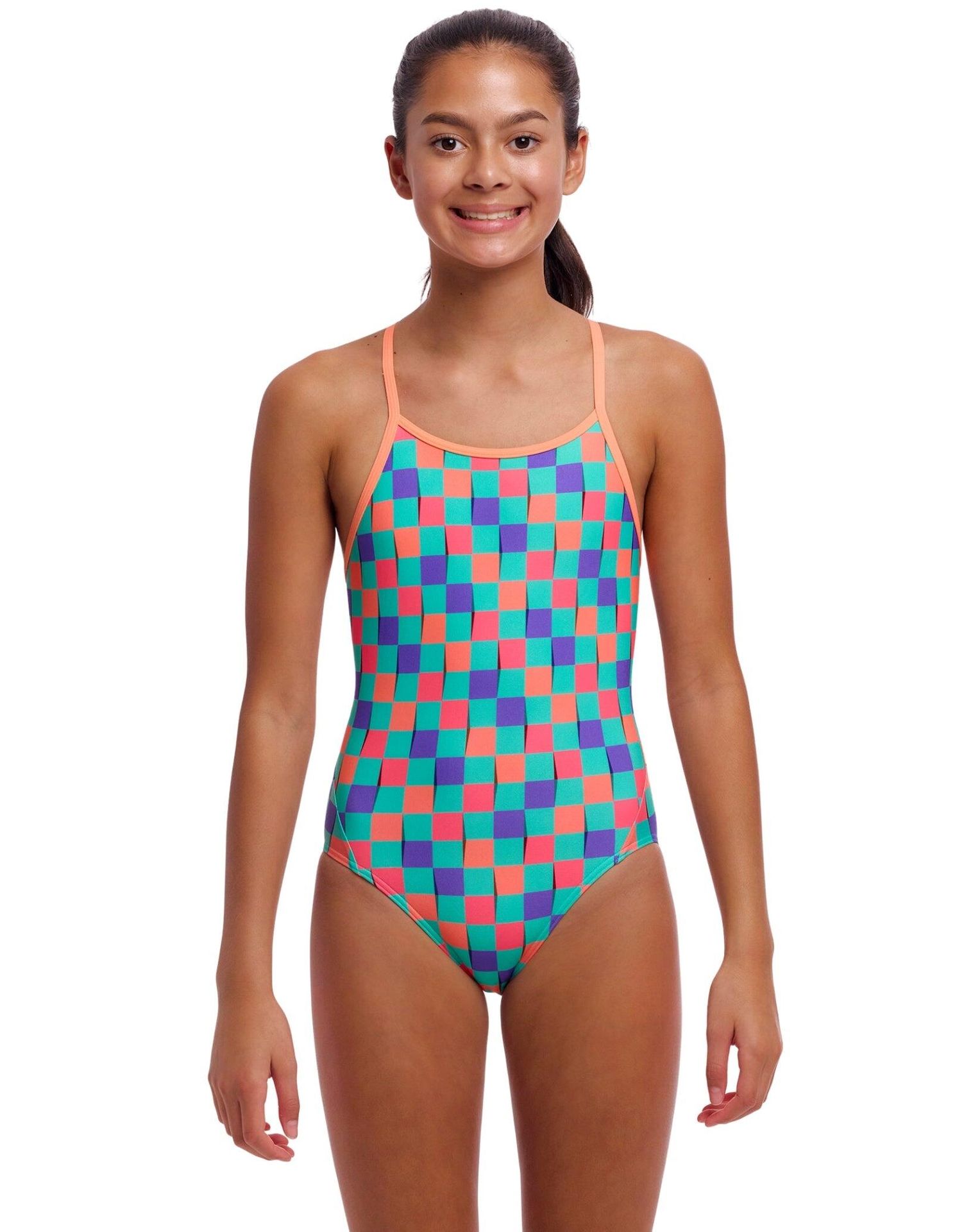 Strój kąpielowy jednoczęściowy FUNKITA Flip Flop - dziewczęcy