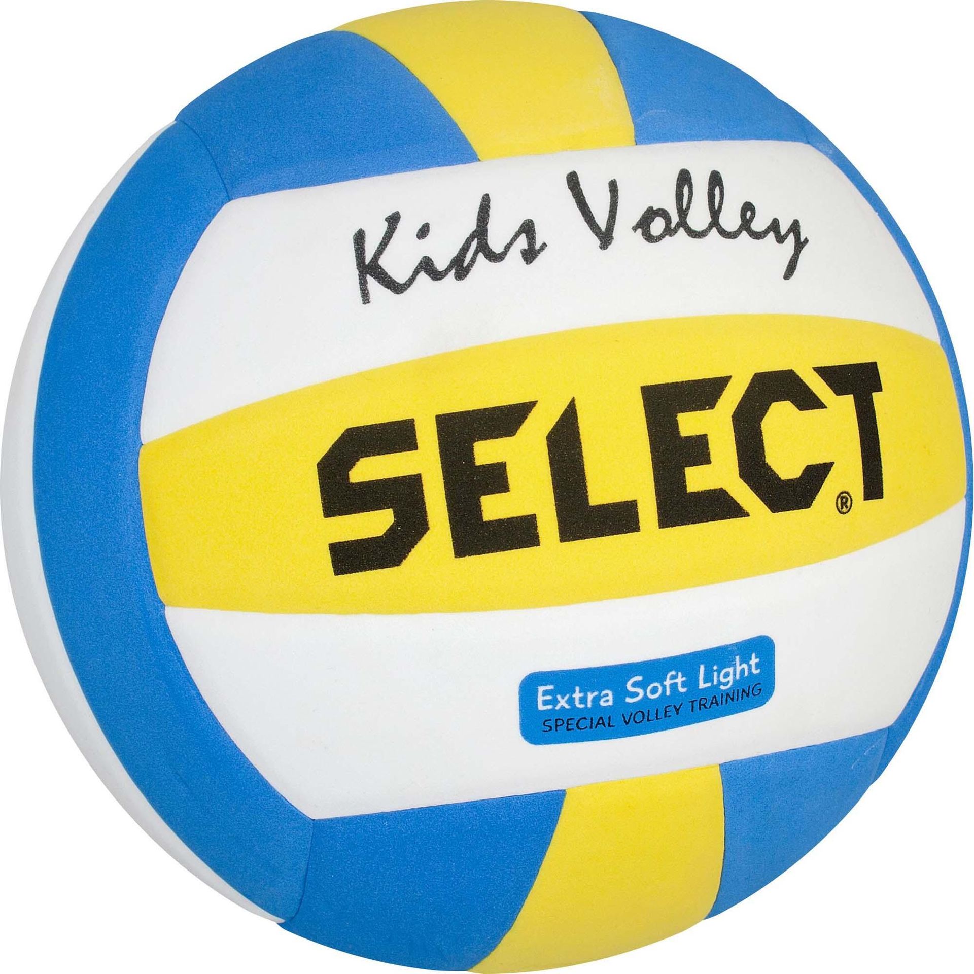 Select Sport Volley Ball Kids  Biały/Niebieski/Żółty, Biały (2144600205_Weiß/Blau/Gelb_4)
