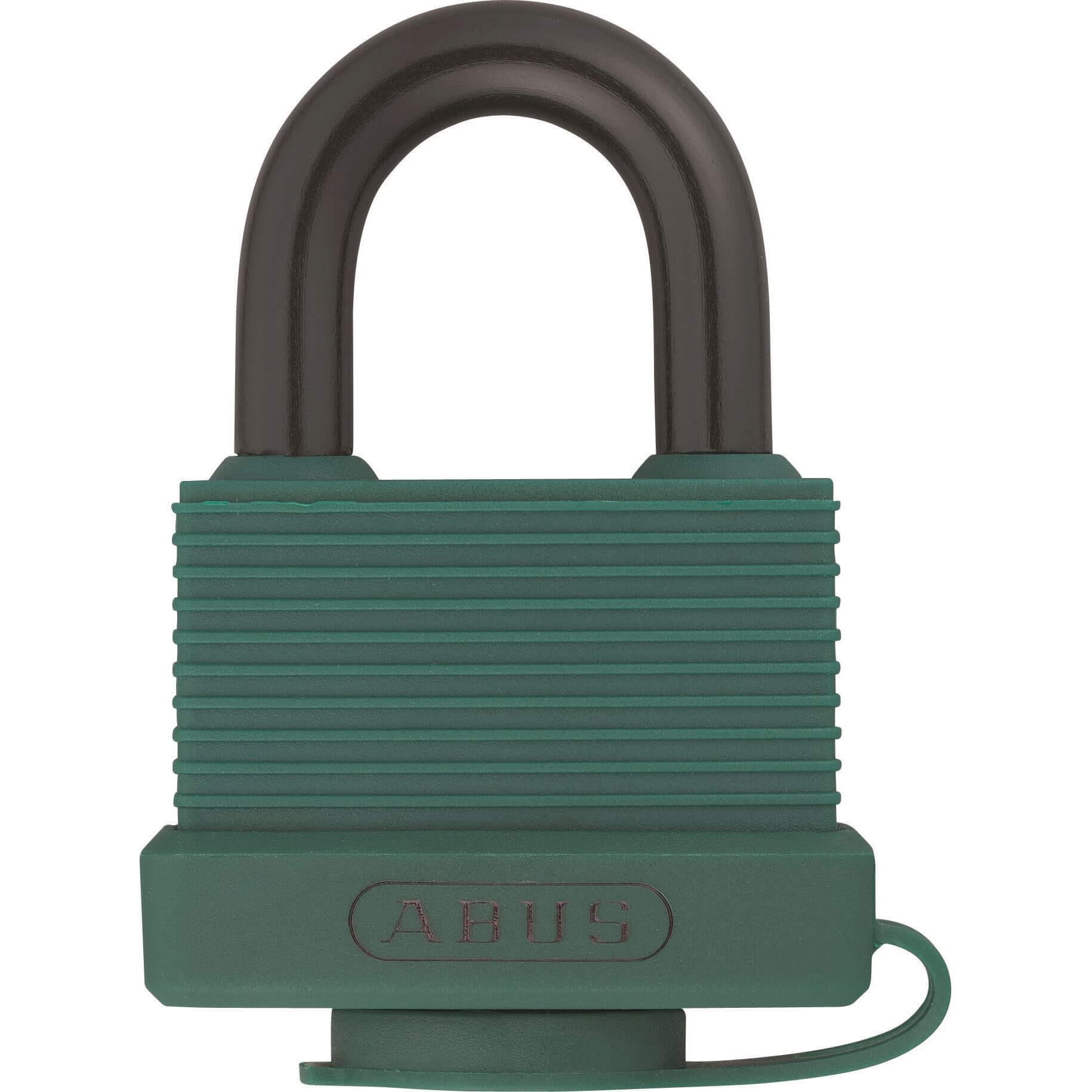 Abus ABUS 50256 Kłódka 70 AL/45 z mosiądzu 45 MM z uchwytem wykonana z aluminium/szczególnej ochrony Zielony 50256