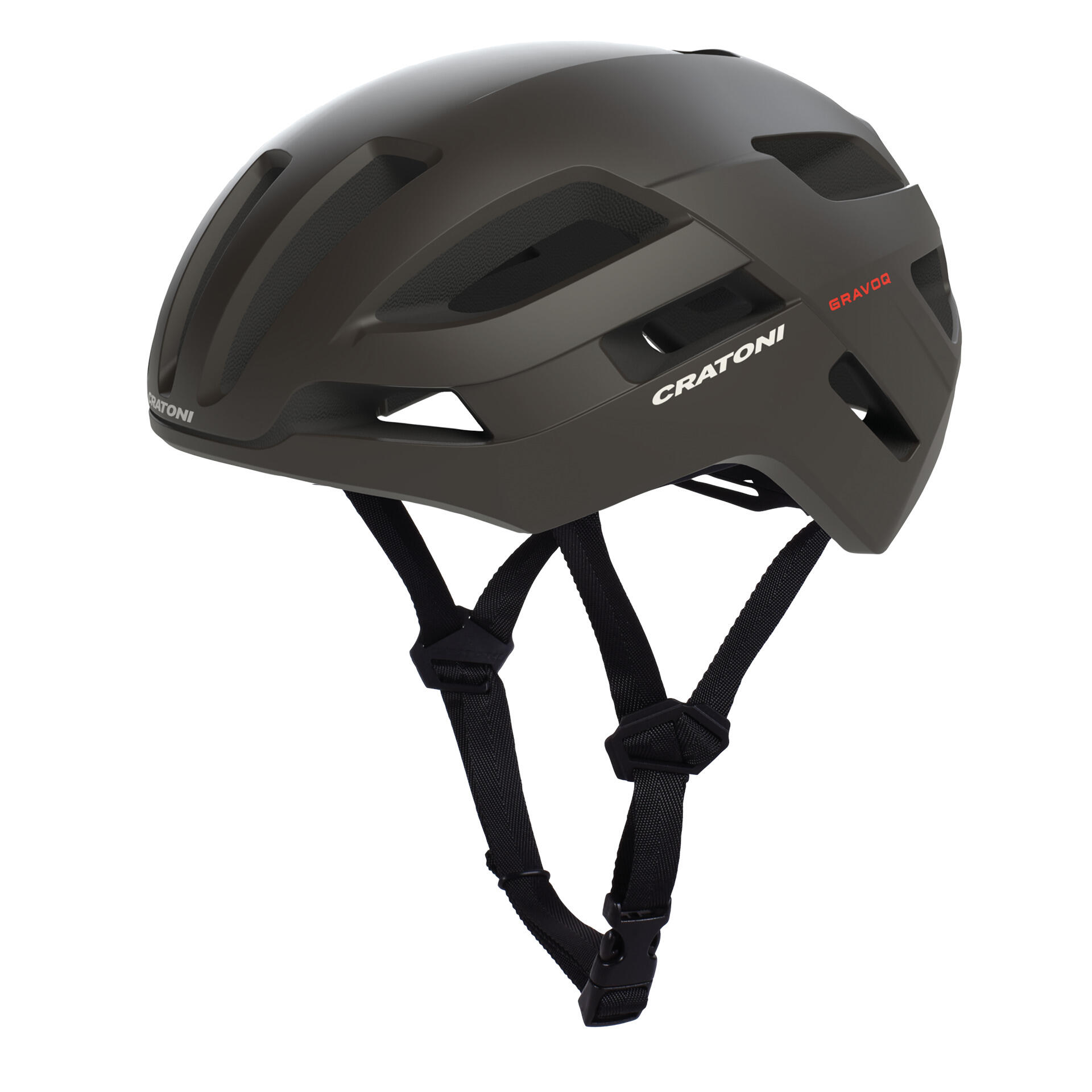 Gravel - Kask rowerowy Gravoq, czarny matowy