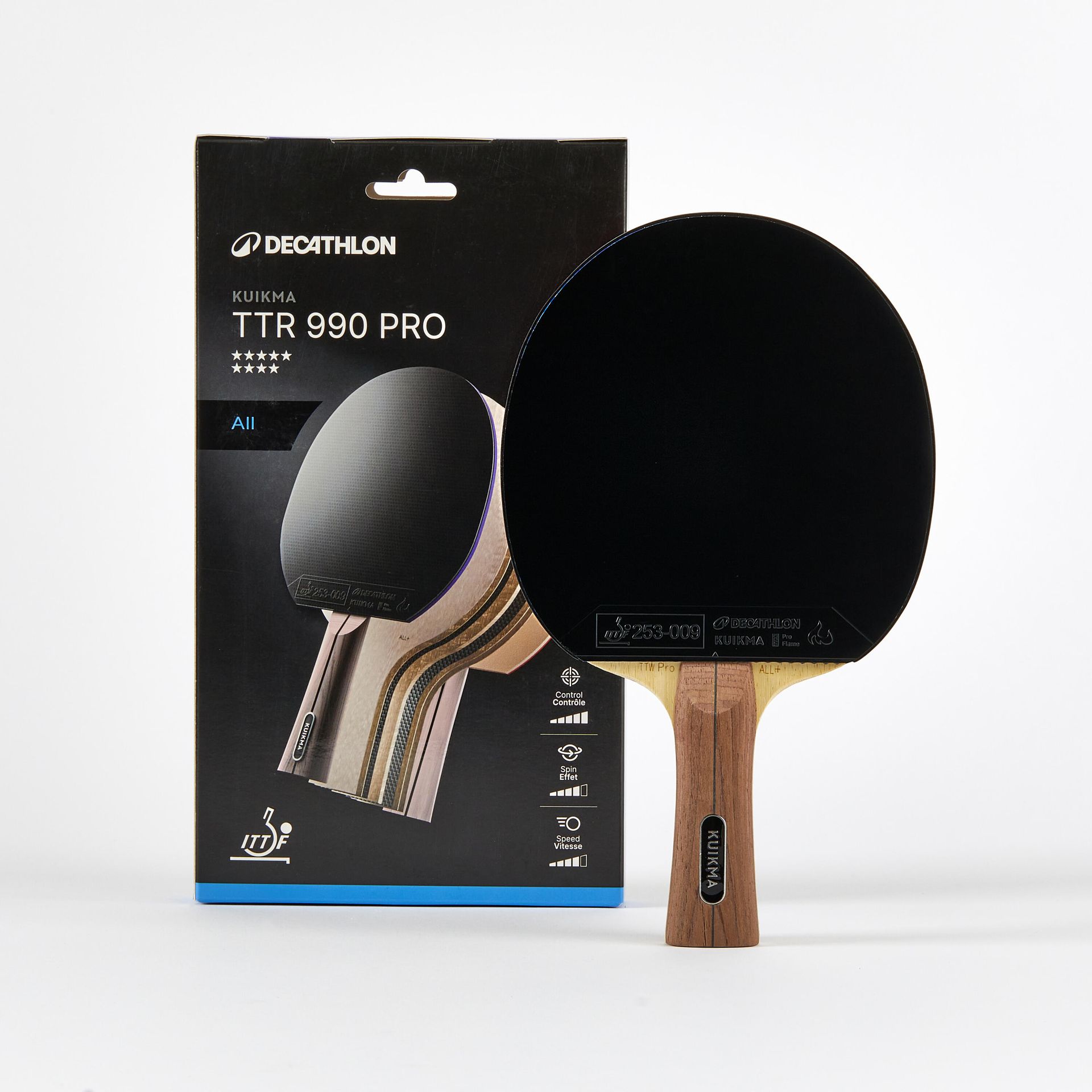 Rakietka do tenisa stołowego Pongori TTR 990 Pro ALC 9* wszechstronna ITTF klub