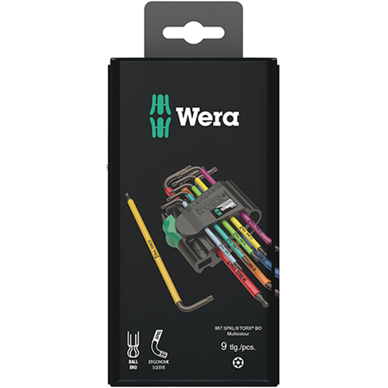 Wera 967 SPKL/9 Zestaw kluczy trzpieniowych TORX BO, Śrubokręt