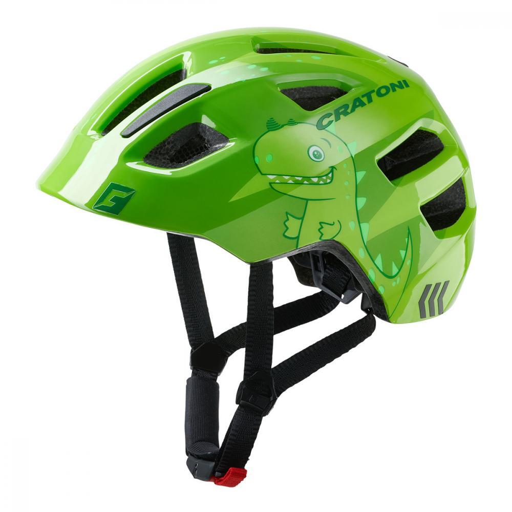Cratoni Maxster Kask Dzieci, dino/green gloss S/M | 51-56cm 2020 Kaski dla dzieci 2015066405