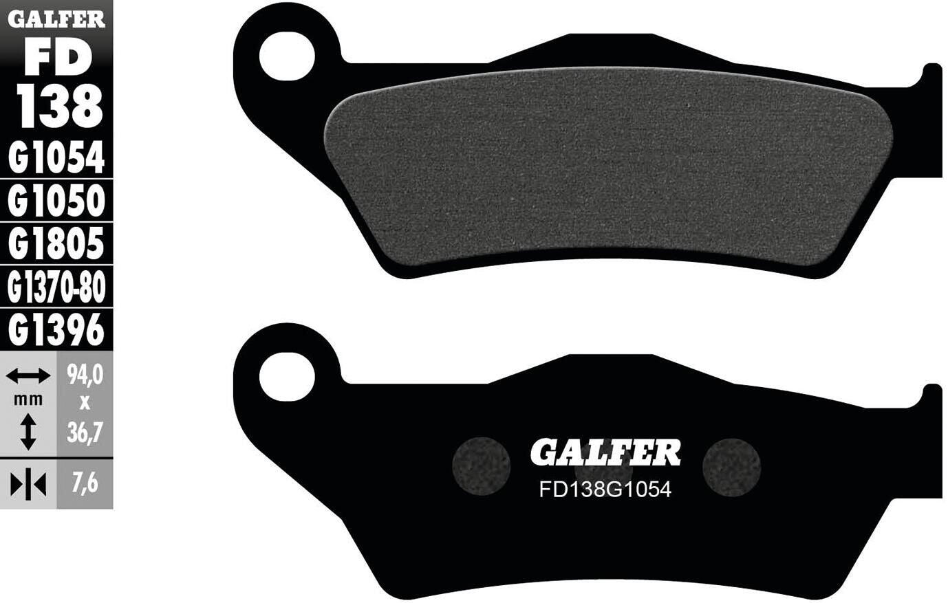 GALFER Galfer Fd138g1054 okładziny hamulcowe FD138G1054