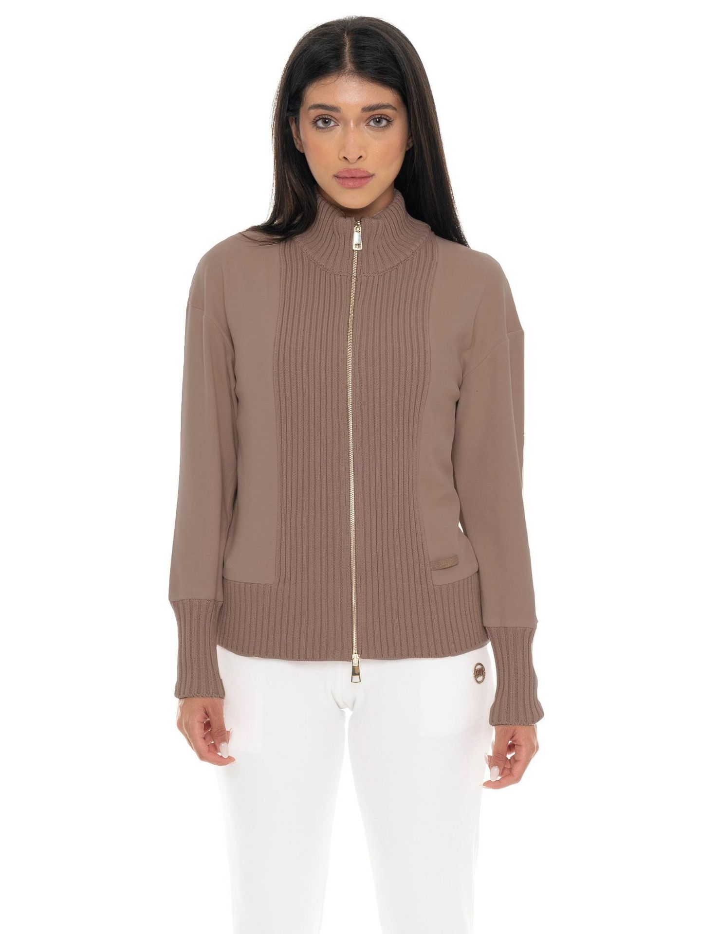 Bluza damska Leone 1947 Apparel Warm Touch na zamek z dzianiny na zimę