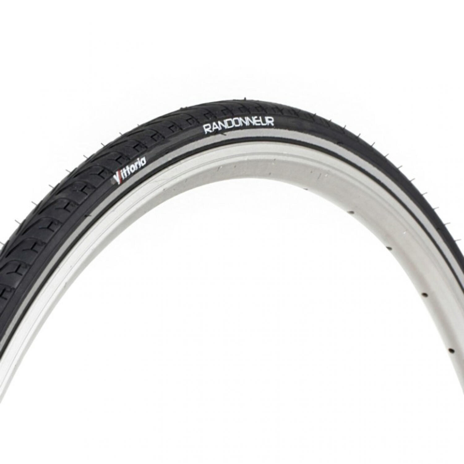 Vittoria Opona Randonneur 700x40C, czarna, drutowa, odblask