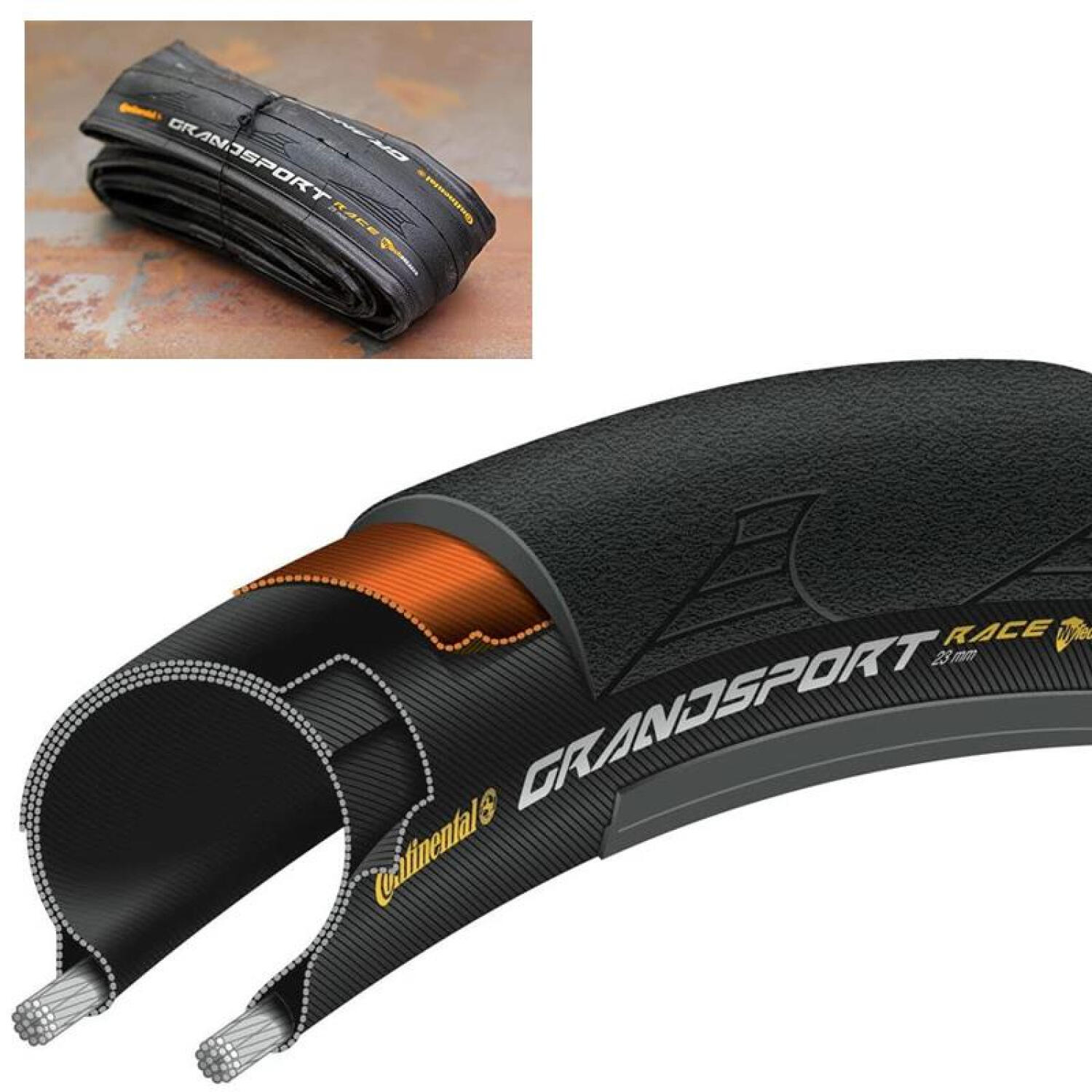 Continental Opona Grand Sport Race czarny / Rozmiar koła: 28