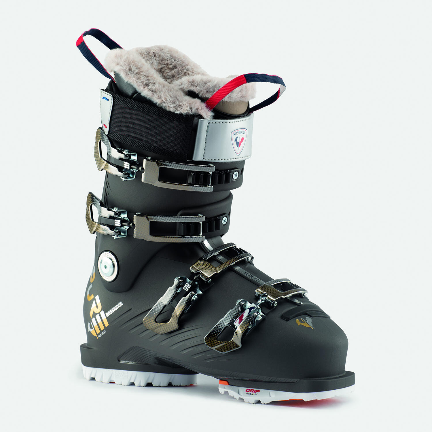 Buty narciarskie Rossignol Pure Pro Heat Gripwalk Gold Grey Damskie