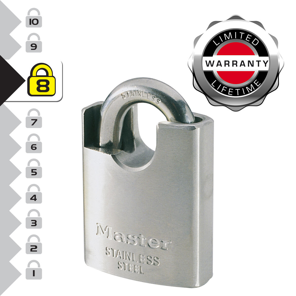 Master Lock 550eurd  kłódki ze stali nierdzewnej 50 MM 550EURD