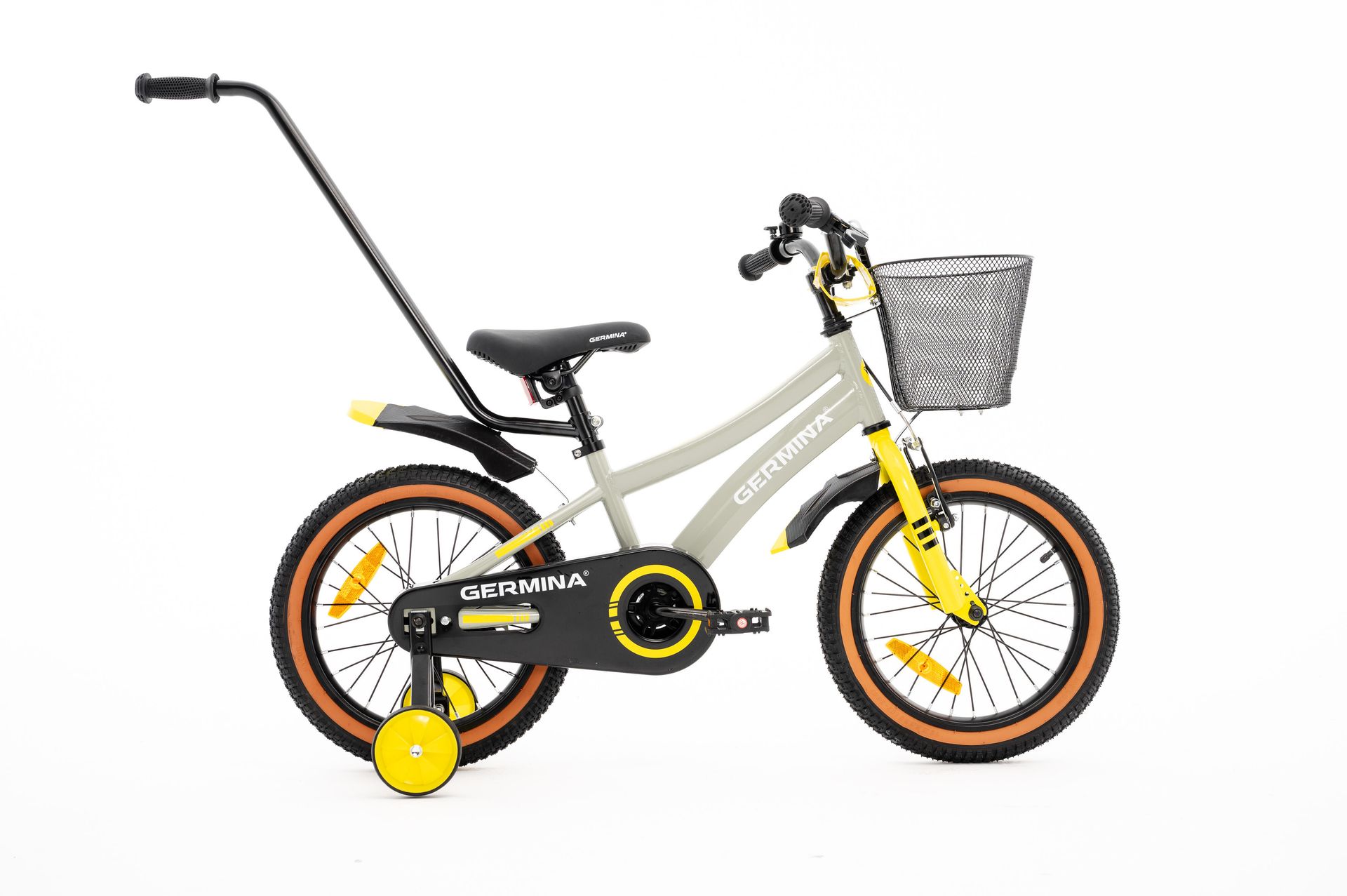 Rower dziecięcy GERMINA BMX 16 cali Szary