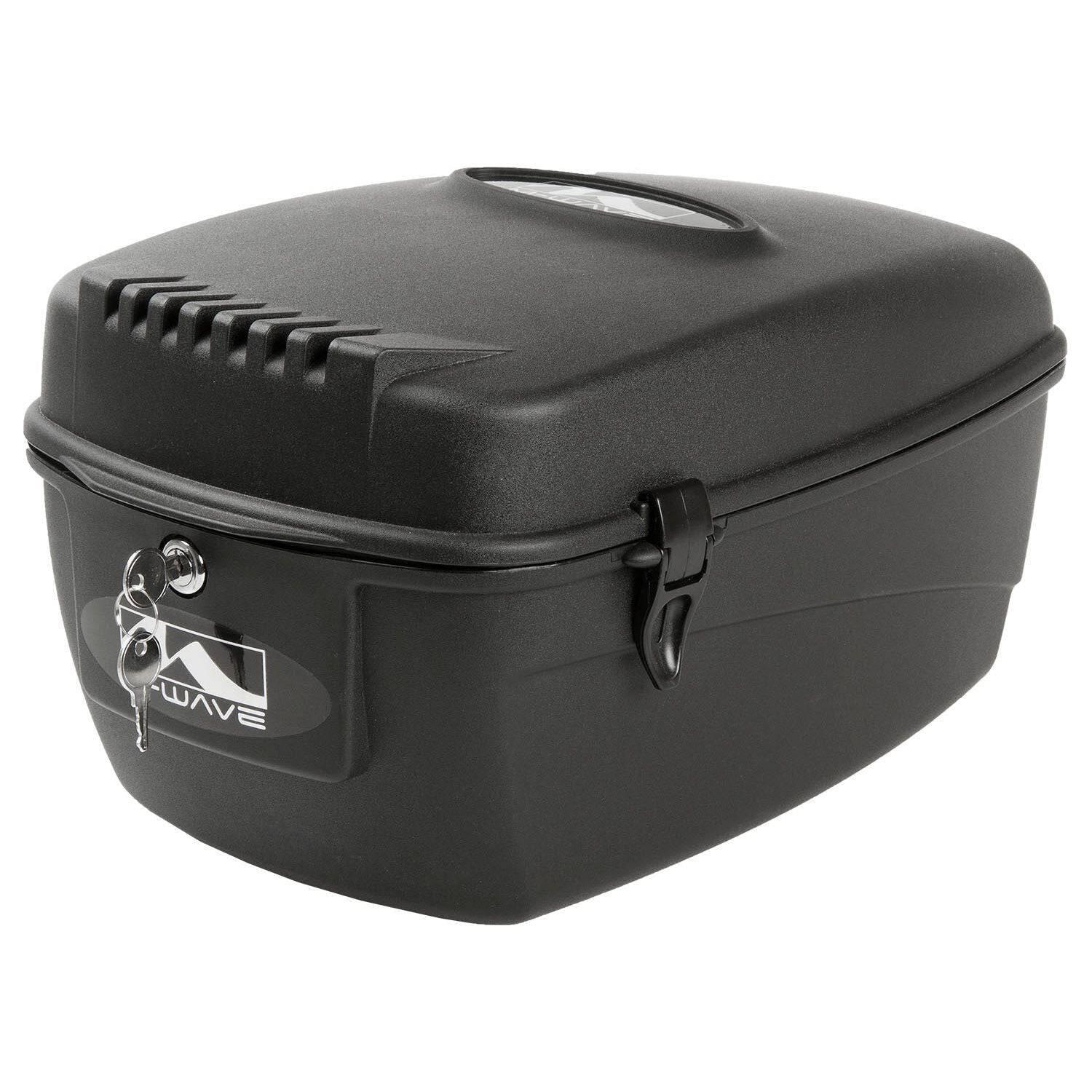 M-Wave Amsterdam Box 122470 kufer na bagażnik, czarny, wymiary: 42 x 26 x 21 cm 122470
