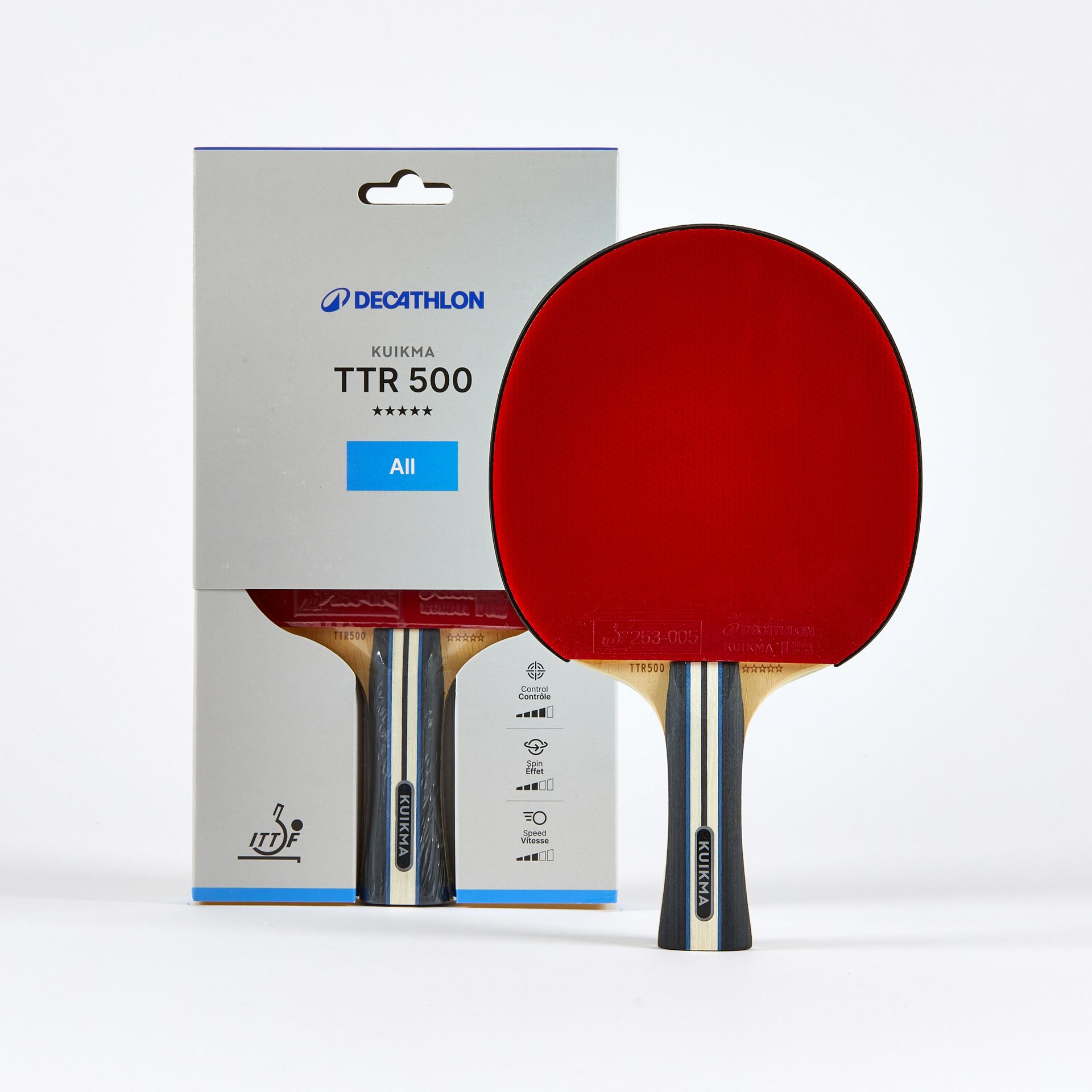 Rakietka do tenisa stołowego Pongori TTR 500 5* wszechstronna ITTF klub