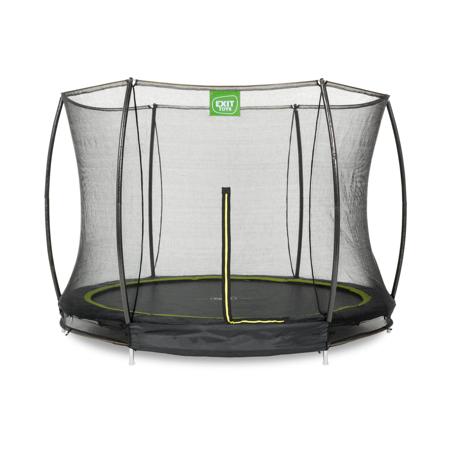 Exit Trampolina naziemna Silhouette ø305cm z siatką zabezpieczającą czarna