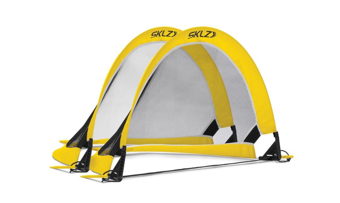 SKLZ SKLZ Młodzieżowa siatka do piłki nożnej, ultrakompaktowy bramka do piłki nożnej, sprzęt treningowy, czarny/żółty, 76 cm x 76 cm x 50 cm 3425
