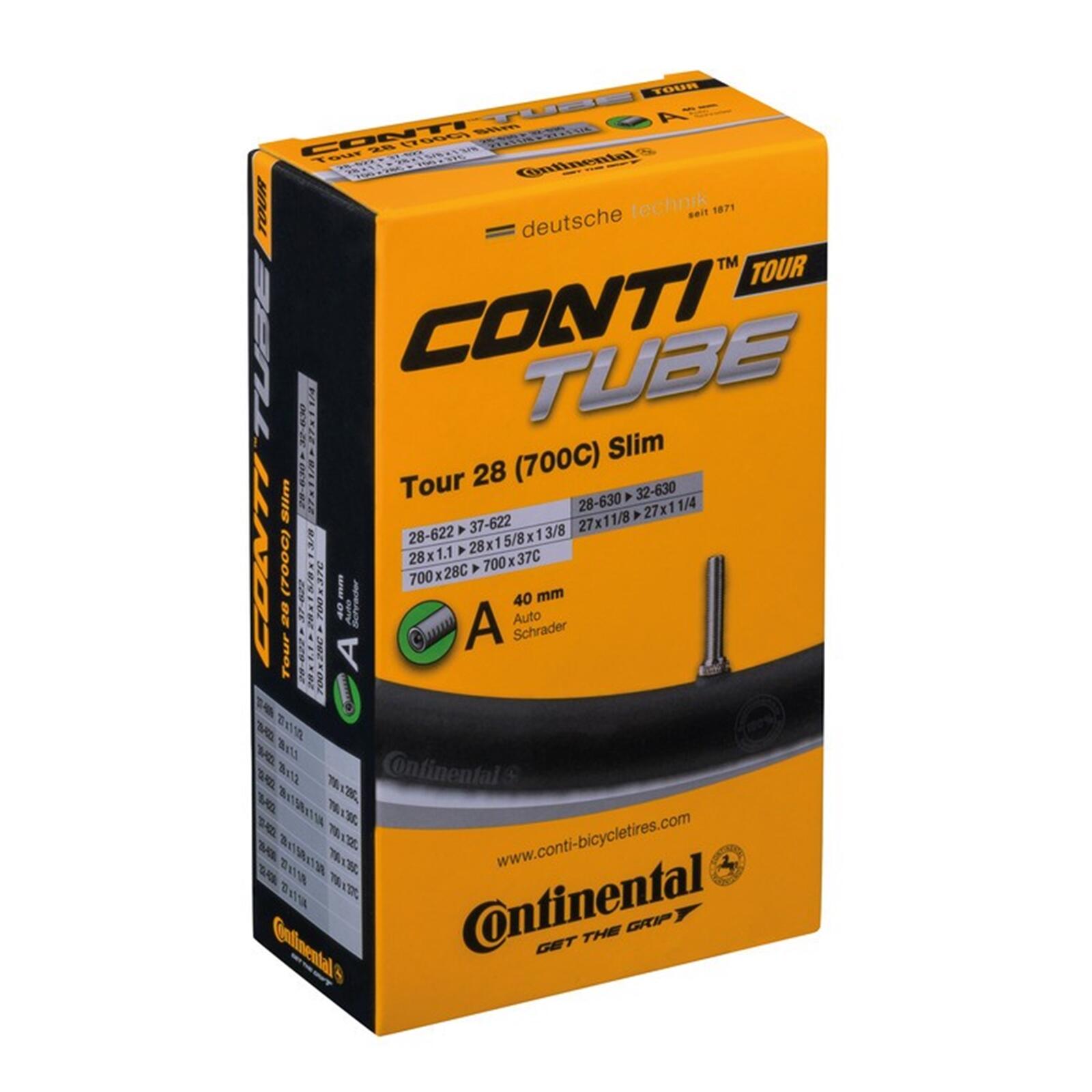 Continental wąż powietrza rower Tour 28 Slim, czarny CTU147