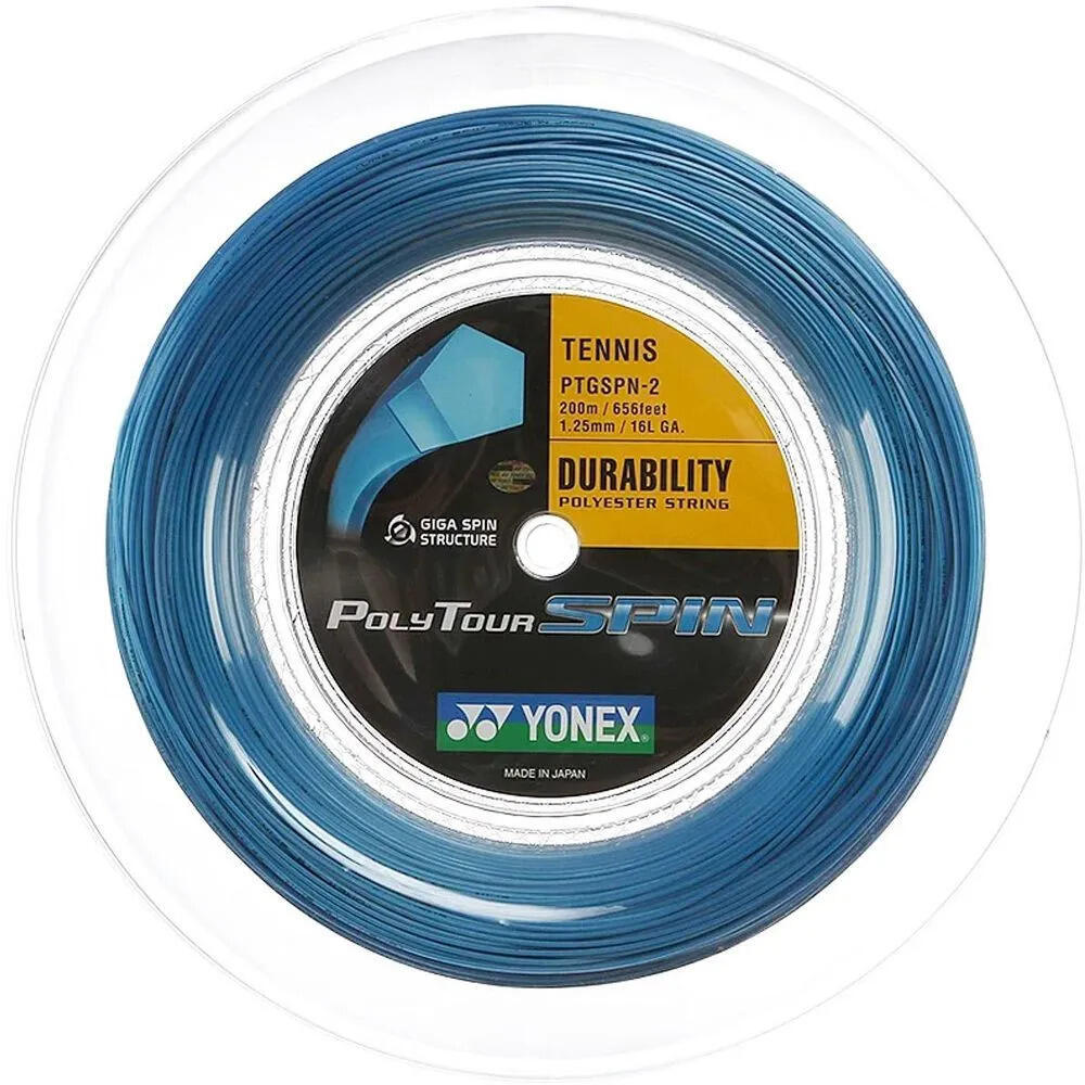 Yonex naciąg tenisowy POLY TOUR SPIN BLUE 200M PTGSPN-2 4547656826326