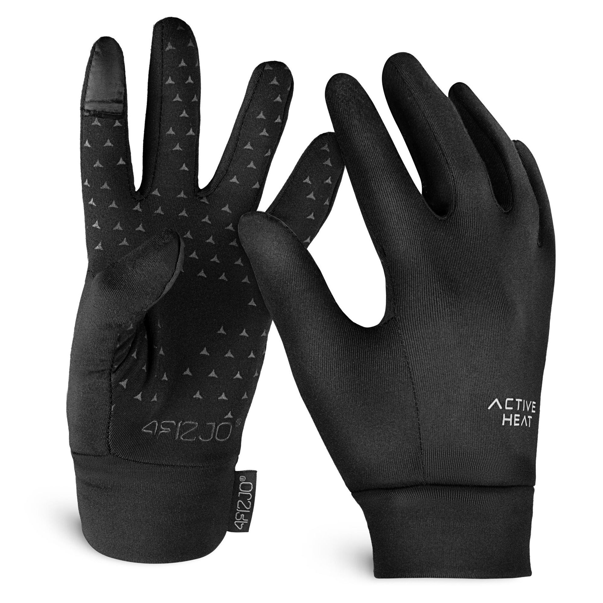 Rękawiczki termiczne unisex czarne 4FIZJO do biegania