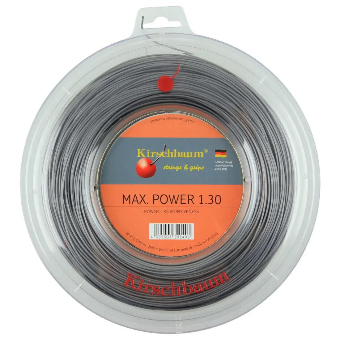 Kirschbaum naciąg rolka Max Power, antracyt, 200 m, 0105260218100016 MP130-1,3 mm