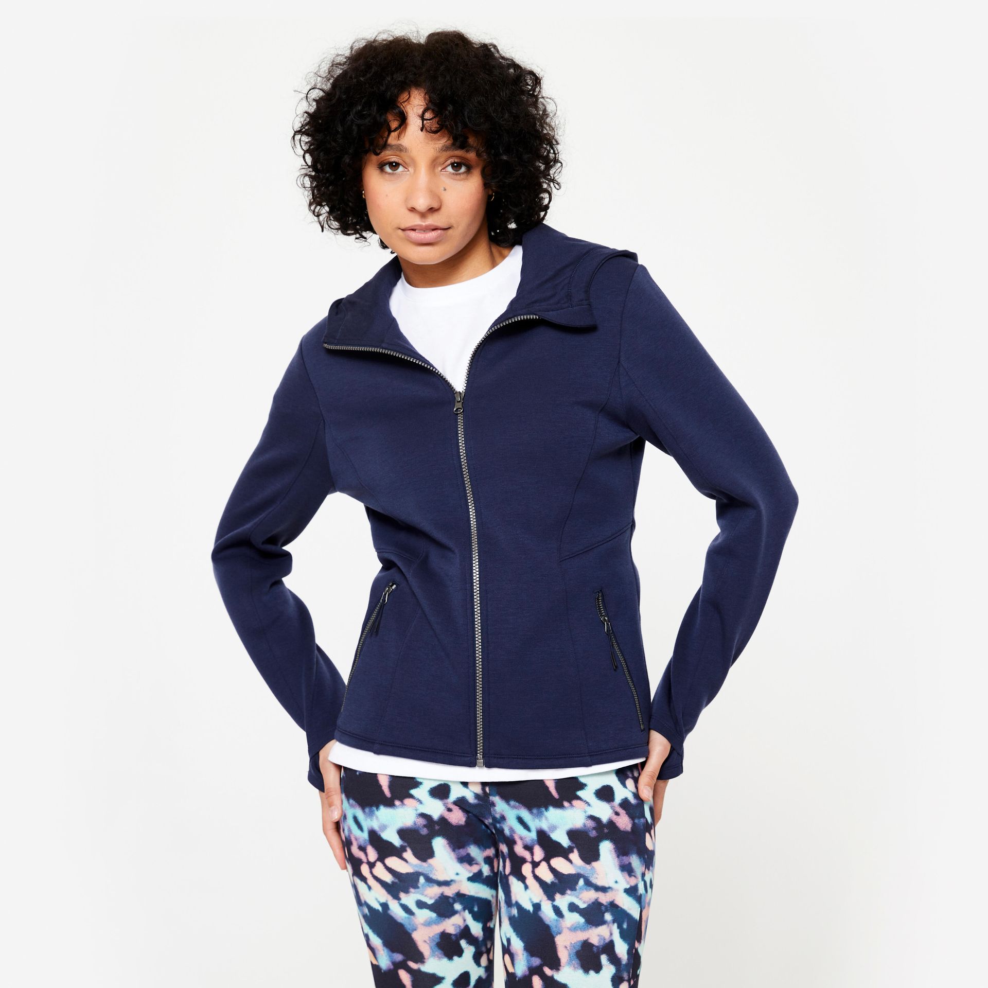 Bluza z kapturem damska Domyos Gym & Pilates