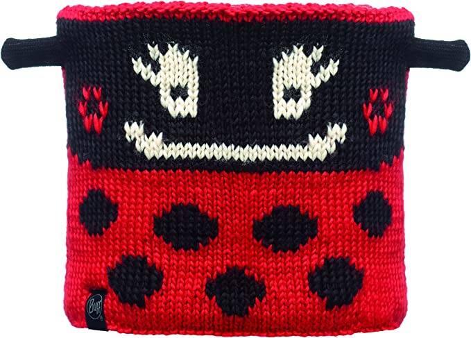 Komin zimowy dla dzieci Buff Ladybug polarowy czerwony