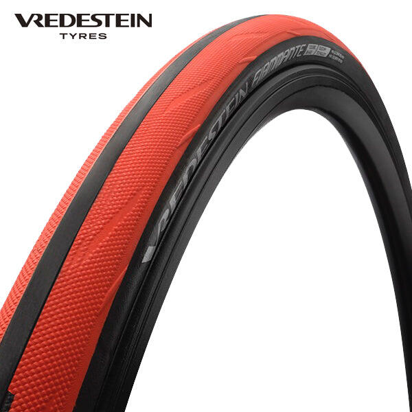 Vredestein Fiamante 700x23c Opona szosowa czarno-czerwona