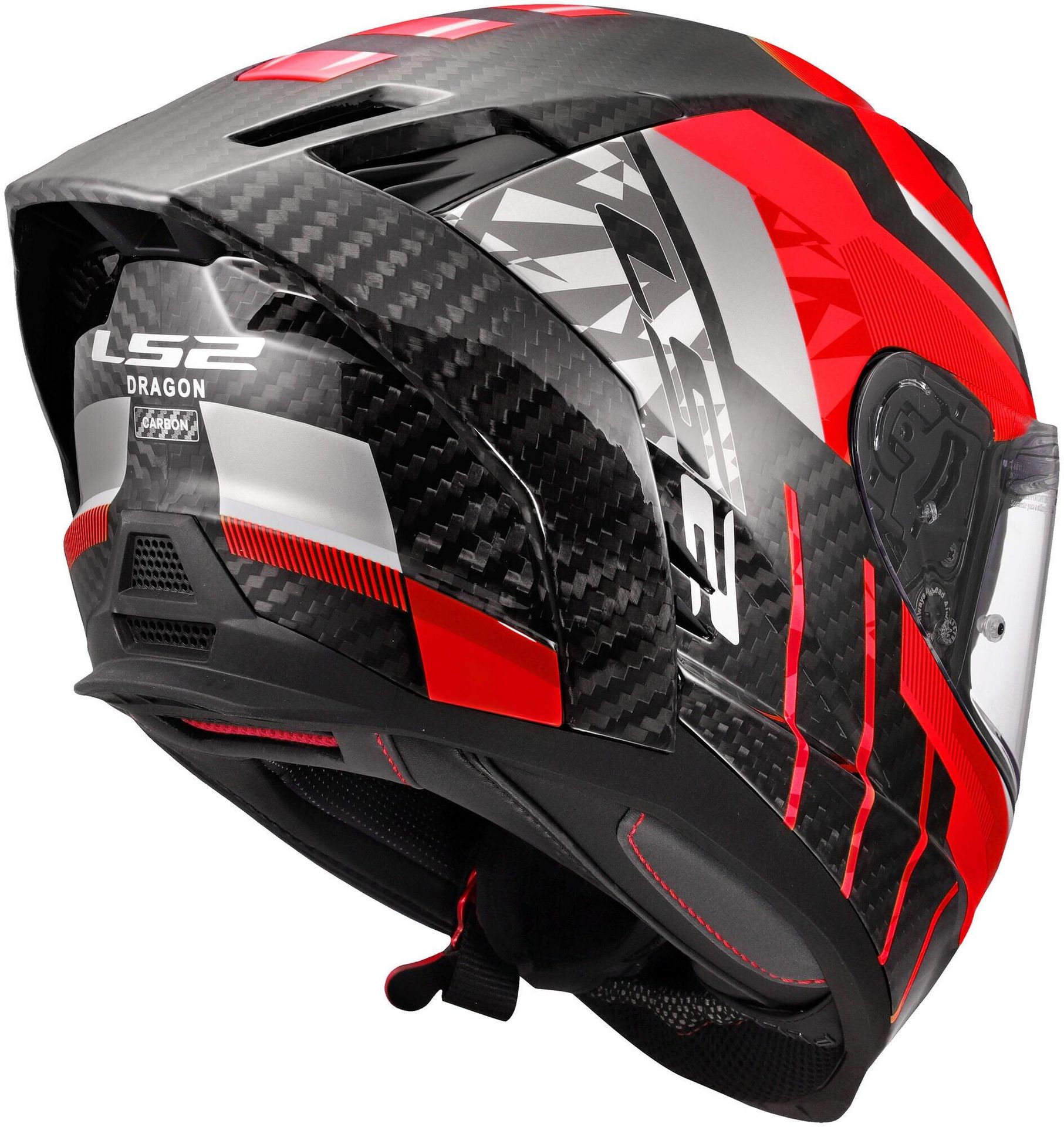 Kask integralny LS2 FF807 Dragon Trax XL (61-62 cm) czerwony/szary