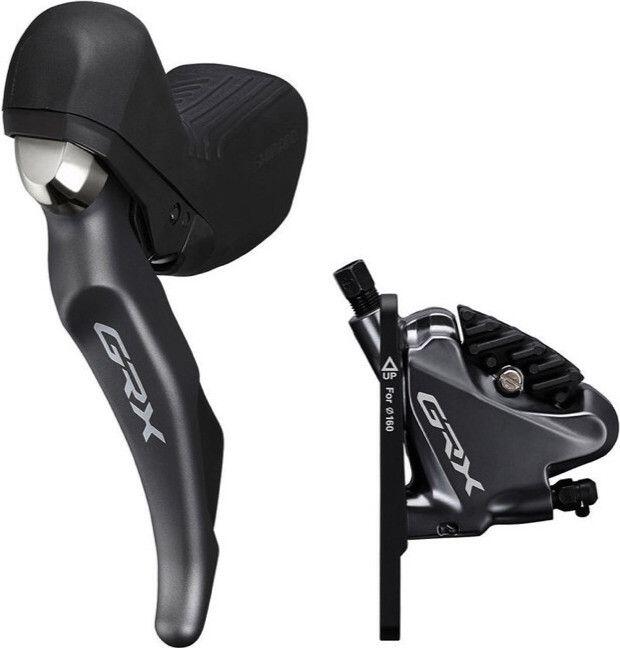Shimano GRX BL-RX810/BR-RX810 Hamulec tarczowy Przednie koło, black/grey 2020 Hamulce tarczowe IRX8104DLF6SC100