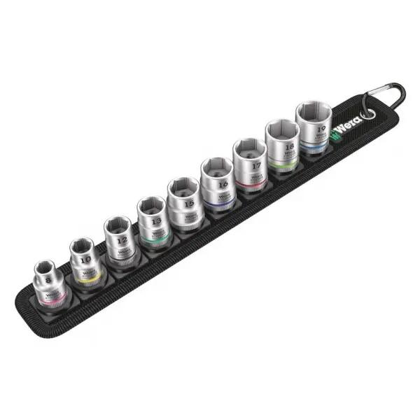 Wera zestaw 05003973001 Belt szer. 4 klucz nasadowy grzechotek Zyklop, napęd 9, 3/8