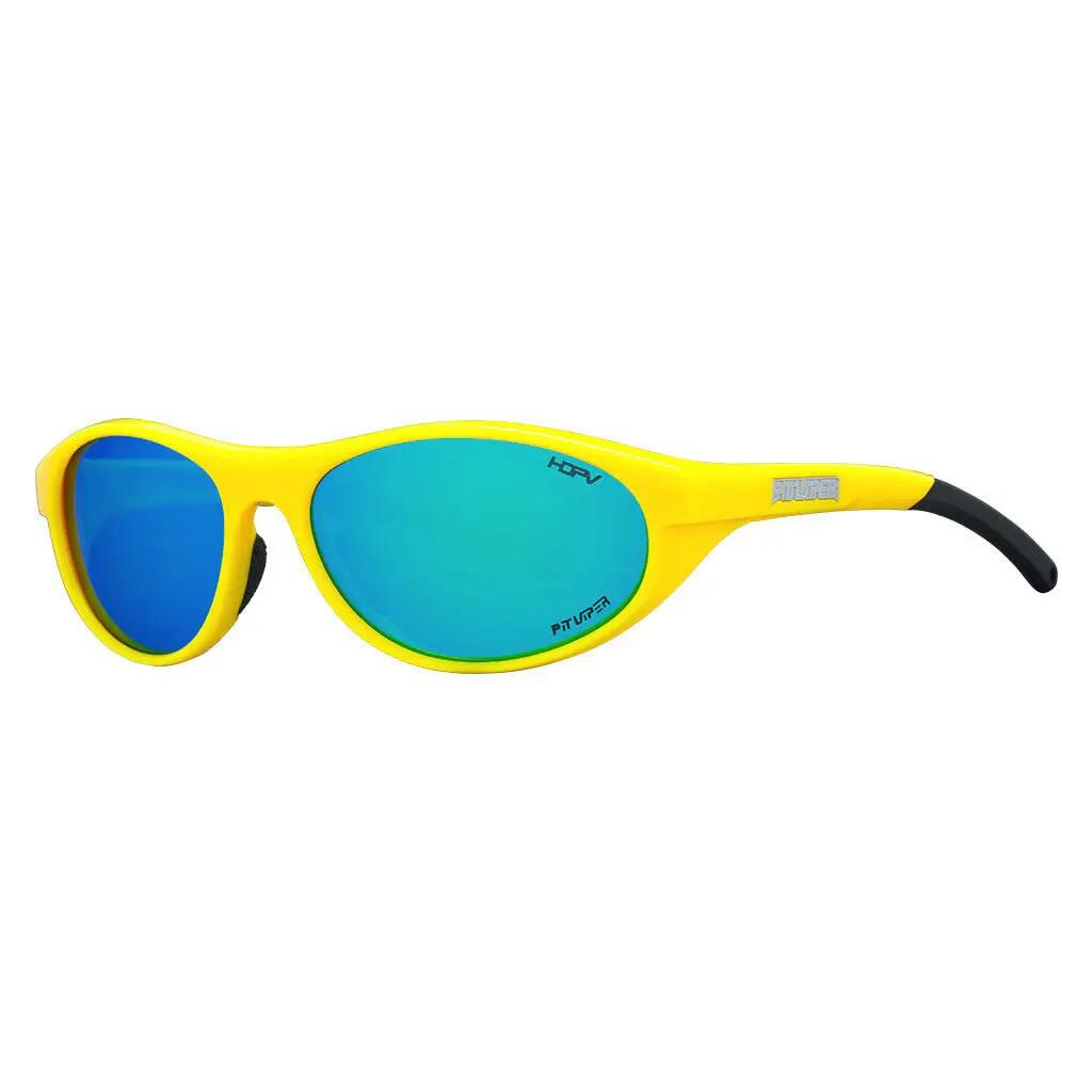 Pit Viper Heiney Altimeter Okulary przeciwsłoneczne z polaryzacją Golden Polarized Blue Mężczyźni, Kobiety Golden Polarized Blue