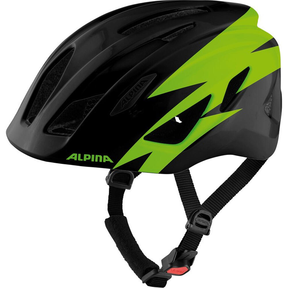 Alpina Pico Helmet Kids, black/green gloss 50-55cm 2021 Kaski rowerowe 9761131
