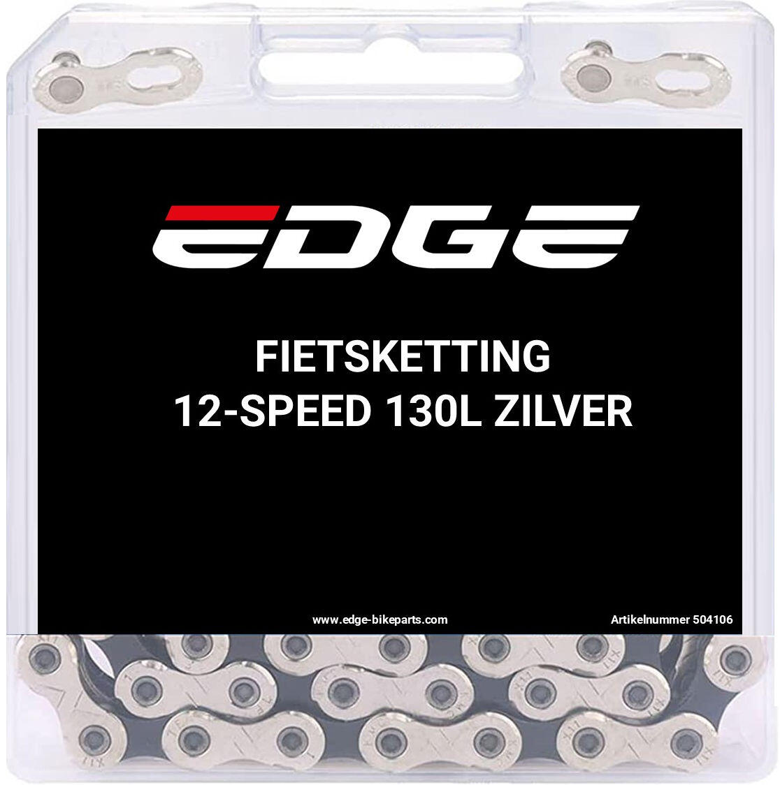 Łańcuch Edge 12 biegów CHN-006 130 ogniw srebrny