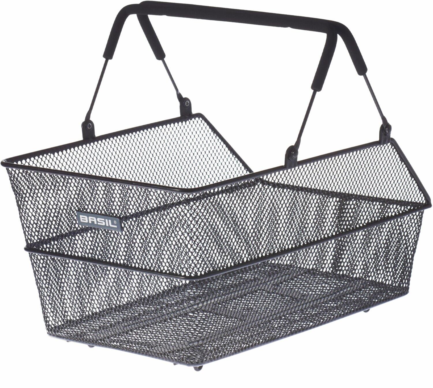 Basil Unisex koszyk na rower dla dorosłych, czarny, 45 cm x 33 cm x 24 cm 8715019112270