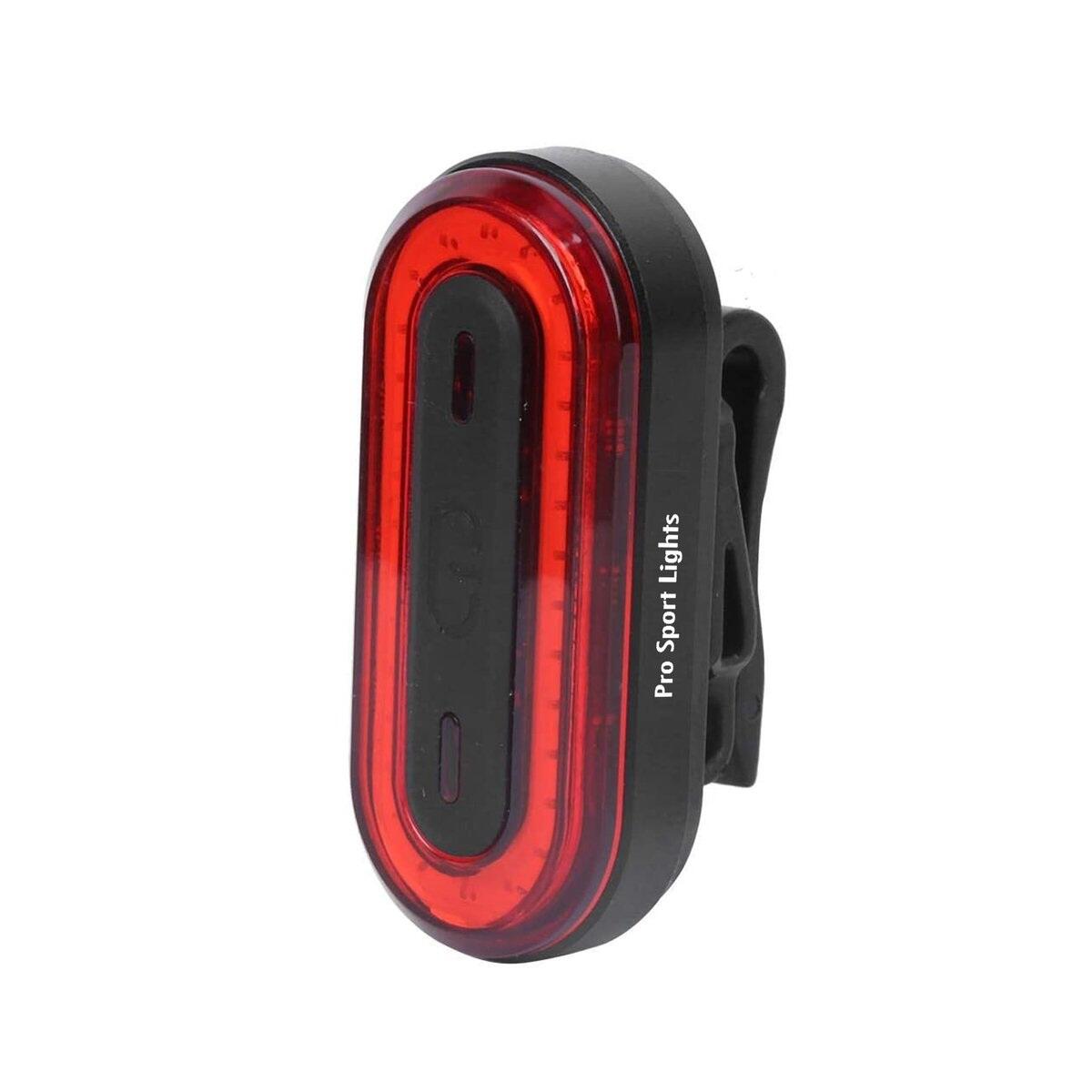 Czerwone tylne światło 100 lumenów USB ładowalne światło rowerowe LED