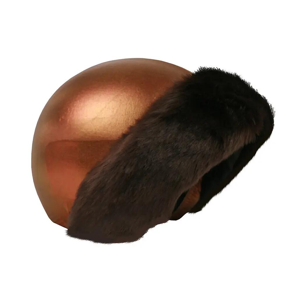 COOLCASC Nakładka na kask COOLCASC Exclusive Bronze Brown Fur