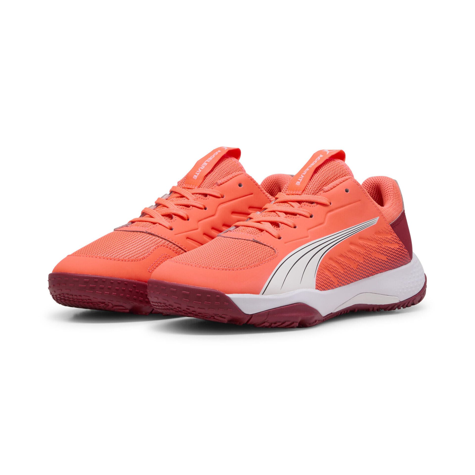 Buty do piłki ręcznej dziecięce PUMA Accelerate Jr glowing red/white/dark crimson/black WYSYŁKA W 24H 30 DNI NA ZWROT