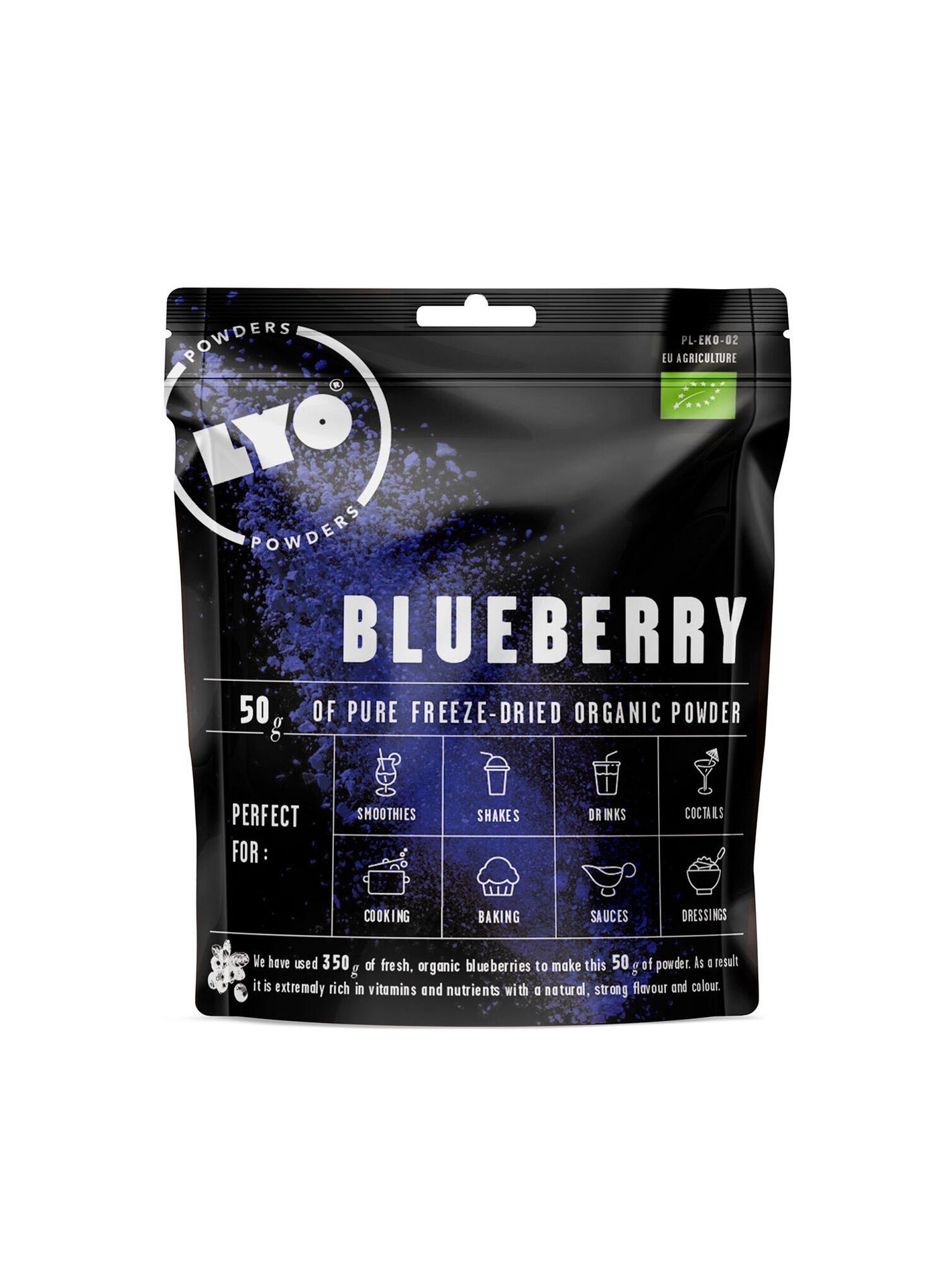 Eko proszek LyoFood jagoda liofilizowana w proszku 50 g