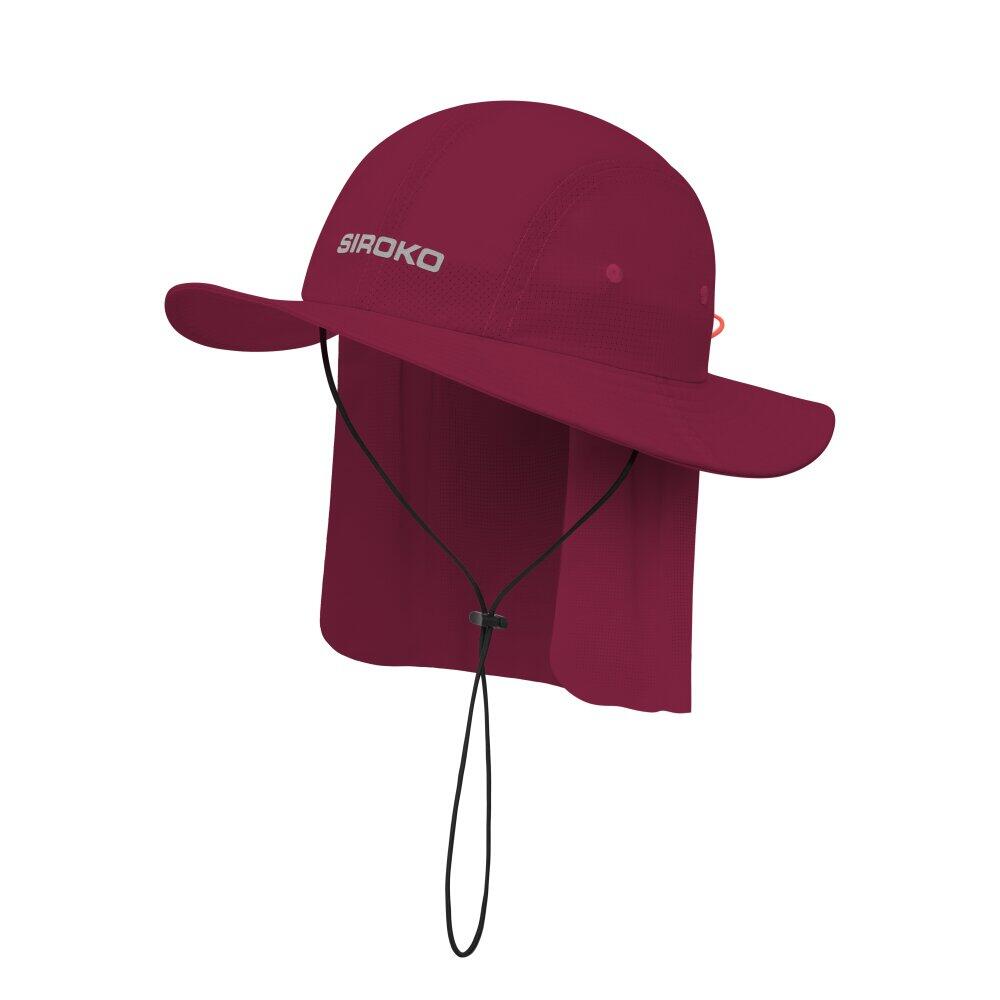Turystyczny kapelusz przeciwsłoneczny Trekking Siroko Tatra Maroon