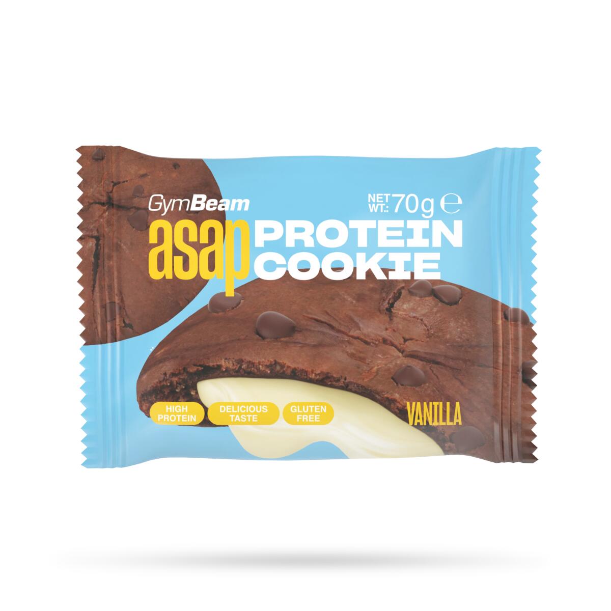 GymBeam ASAP Protein Cookie herbatniki proteinowe smak Vanilla 70 g