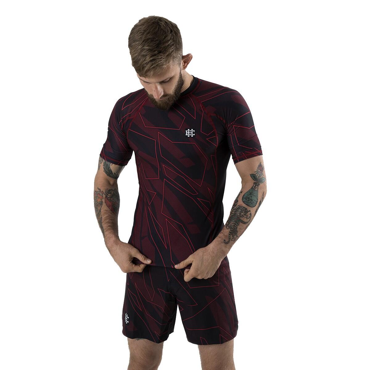 Koszulka Męska Rashguard MMA na Siłownię EXTREME HOBBY SHADOW