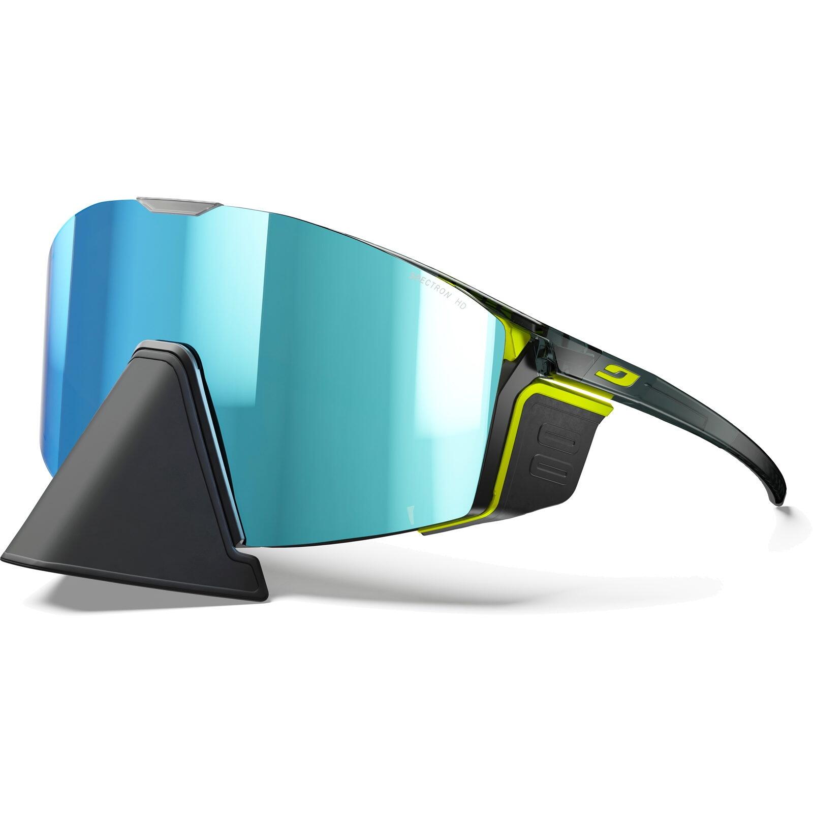 Okulary przeciwsłoneczne Julbo Edge Cover Polarized HD matt fluorescent yellow/shiny trans black WYSYŁKA W 24H 30 DNI NA ZWROT