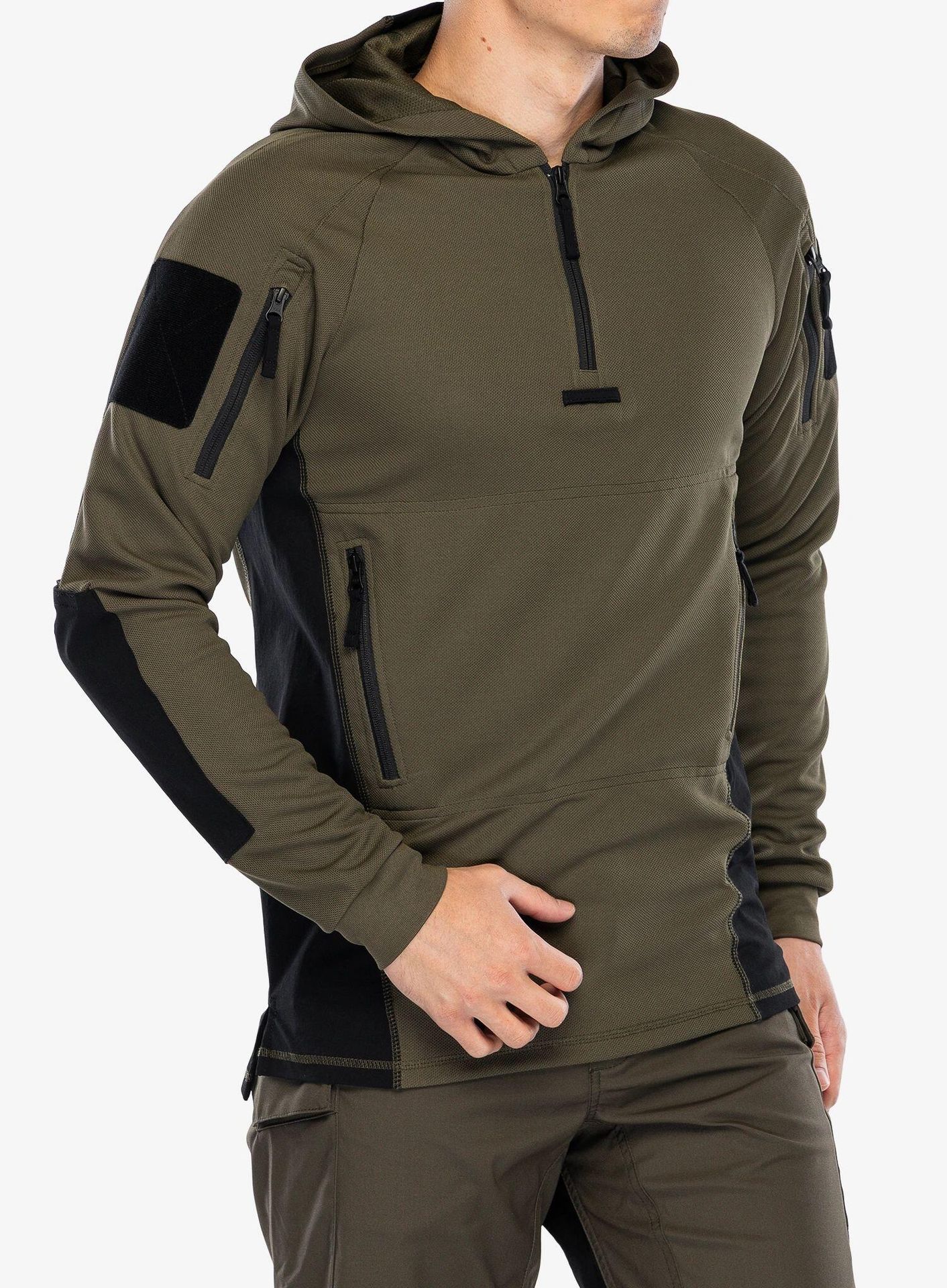 Bluza Helikon-Tex RANGE HOODIE TopCool - Olive Green/Czarny