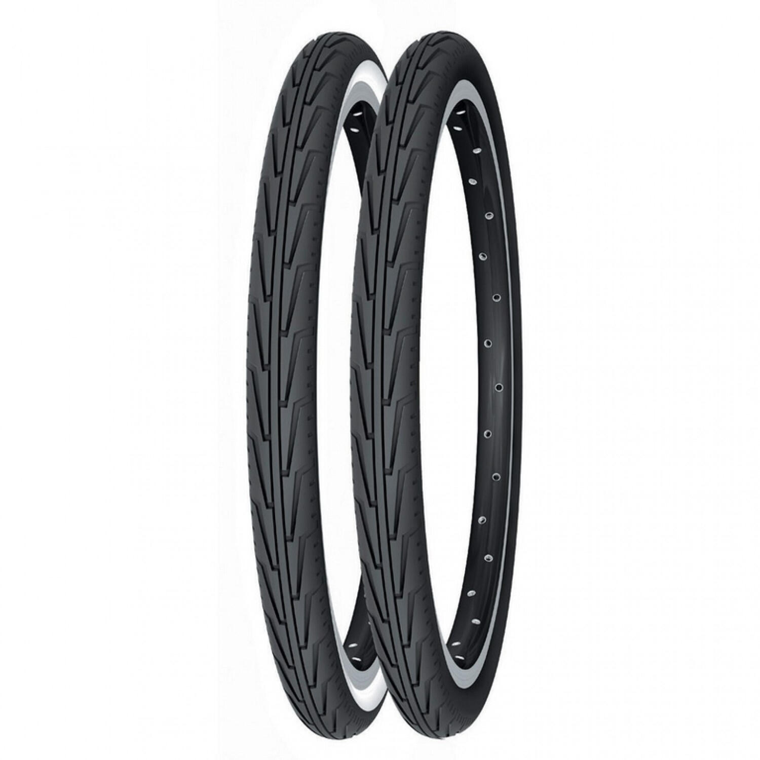 Michelin Opona rowerowa nie wtrzyma City Junior, 44 507 (24 X 1.75), czarny/biały, fa003466043 396813